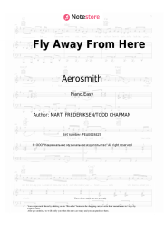 Sheet music, chords Aerosmith - Fly Away From Here