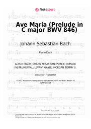 Sheet music, chords Johann Sebastian Bach - Ave Maria (Prelude in C major BWV 846)