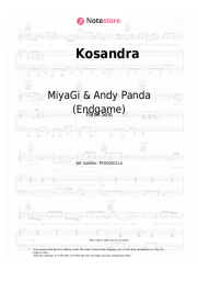 Sheet music, chords MiyaGi & Andy Panda (Endgame) - Kosandra