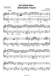 Sheet music, chords DJ Ötzi - Der hellste Stern (Bohmischer Traum)