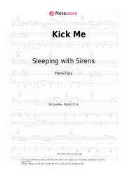 Sheet music, chords Sleeping with Sirens - Kick Me