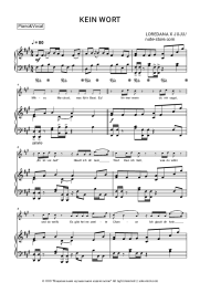 Sheet music, chords Loredana, Juju - Kein Wort