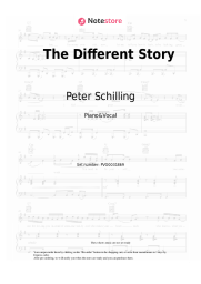 Sheet music, chords Peter Schilling - The Different Story