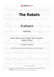 Sheet music, chords Kraftwerk - The Robots