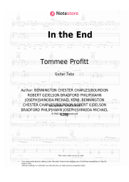 Sheet music, chords Tommee Profitt, Fleurie, Jung Youth - In the End