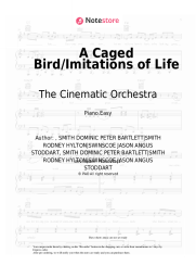 Sheet music, chords The Cinematic Orchestra - A Caged Bird/Imitations of Life