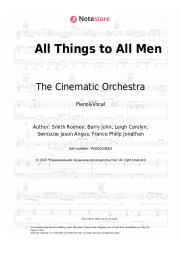 Sheet music, chords The Cinematic Orchestra - All Things to All Men