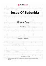 Sheet music, chords Green Day - Jesus Of Suburbia