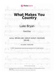 Sheet music, chords Luke Bryan - What Makes You Country