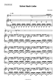 Sheet music, chords Die Ärzte - Schrei Nach Liebe