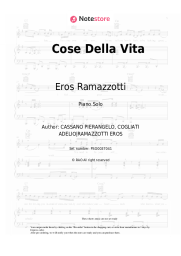 Sheet music, chords Eros Ramazzotti - Cosas De La Vida (Cosa Della Vita)