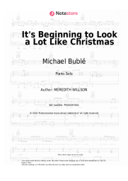 Sheet music, chords Michael Bublé - It's Beginning to Look a Lot Like Christmas