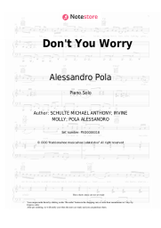 Sheet music, chords Alessandro Pola, Michael Schulte - Don't You Worry