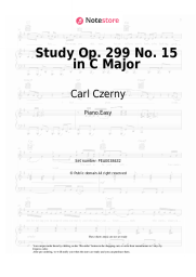 Sheet music, chords Carl Czerny - Study Op. 299 No. 15 in C Major
