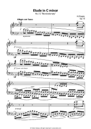 undefined Frederic Chopin - Etude Op. 10, No. 12 C-minor 'Revolutionary'