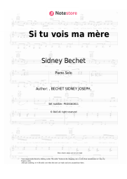 undefined Sidney Bechet - Si tu vois ma mère