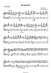 Sheet music, chords Aka 7even - Mi manchi