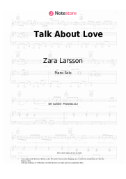 Sheet music, chords Zara Larsson, Young Thug - Talk About Love