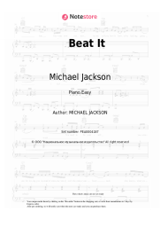 Sheet music, chords Michael Jackson - Beat It﻿