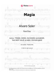 Sheet music, chords Alvaro Soler - Magia
