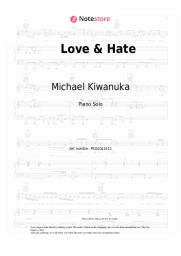 Sheet music, chords Michael Kiwanuka - Love & Hate