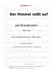 Sheet music, chords Joel Brandenstein, Vanessa Mai - Der Himmel reißt auf