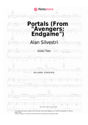 Sheet music, chords Alan Silvestri - Portals (From Avengers: Endgame)