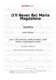 Sheet music, chords Sandra - (I'll Never Be) Maria Magdalena