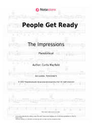 Sheet music, chords The Impressions - People Get Ready