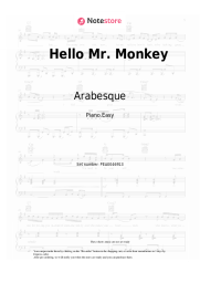 Sheet music, chords Arabesque - Hello Mr. Monkey