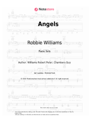 Sheet music, chords Robbie Williams - Angels