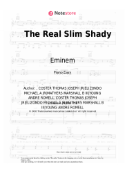 Sheet music, chords Eminem - The Real Slim Shady