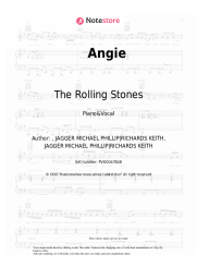 Sheet music, chords The Rolling Stones - Angie