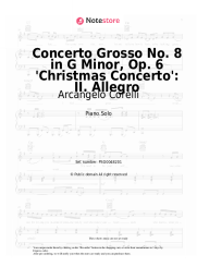Sheet music, chords Arcangelo Corelli - Concerto Grosso No. 8 in G Minor, Op. 6 'Christmas Concerto': II. Allegro