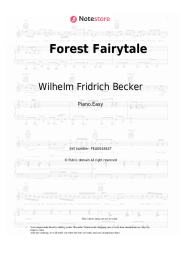 Sheet music, chords Wilhelm Fridrich Becker - Forest Fairytale