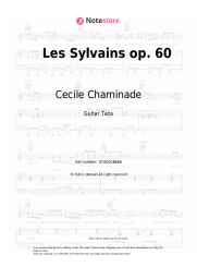 Sheet music, chords Cecile Chaminade - Les Sylvains op. 60