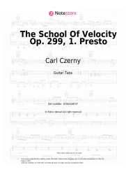 Sheet music, chords Carl Czerny - The School Of Velocity Op. 299, 1. Presto