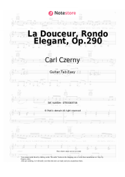 Sheet music, chords Carl Czerny - La Douceur, Rondo Elegant, Op.290