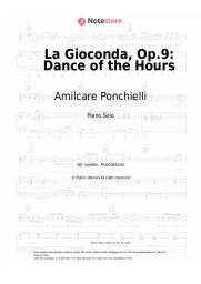 Sheet music, chords Amilcare Ponchielli - La Gioconda, Op.9, Act 3: Dance of the Hours