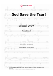 Sheet music, chords Alexei Lvov - God Save the Tsar!