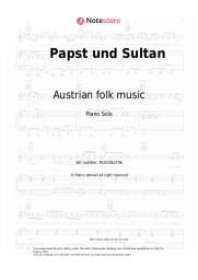 undefined Austrian folk music - Papst und Sultan