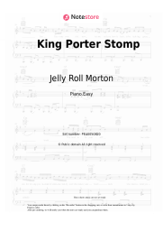 Sheet music, chords Jelly Roll Morton - King Porter Stomp