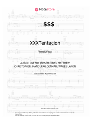 Sheet music, chords XXXTentacion, Matt OX - $$$