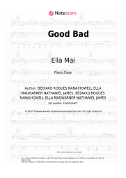 Sheet music, chords Ella Mai - Good Bad
