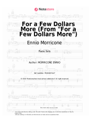 Sheet music, chords Ennio Morricone - For a Few Dollars More (From For a Few Dollars More) 