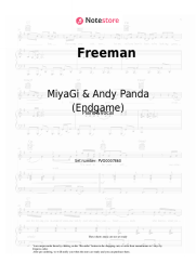 Sheet music, chords MiyaGi & Andy Panda (Endgame) - Freeman