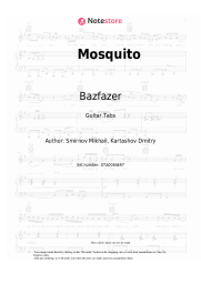Sheet music, chords Bazfazer - Mosquito