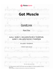 Sheet music, chords GoldLink, Peewee Longway - Got Muscle