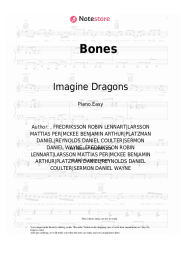 Sheet music, chords Imagine Dragons - Bones
