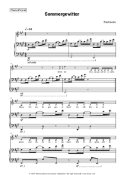 Sheet music, chords Pashanim - Sommergewitter